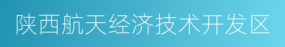 陕西航天经济技术开发区的同义词