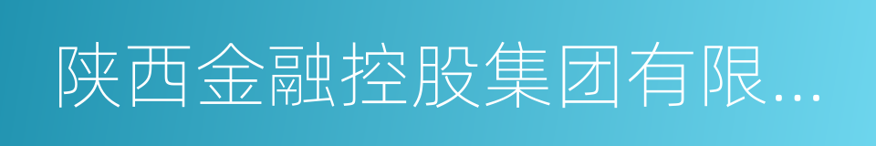 陕西金融控股集团有限公司的同义词