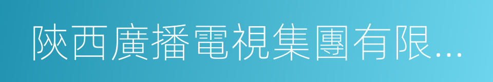 陝西廣播電視集團有限公司的同義詞