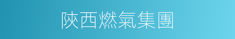 陝西燃氣集團的同義詞
