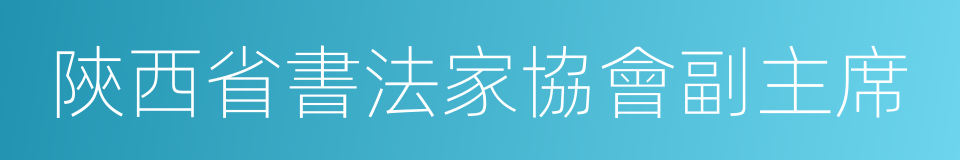 陝西省書法家協會副主席的同義詞