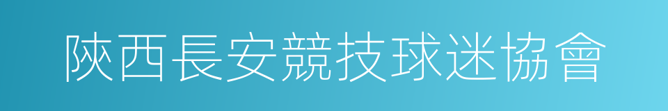 陝西長安競技球迷協會的同義詞