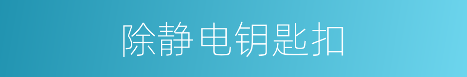 除静电钥匙扣的同义词