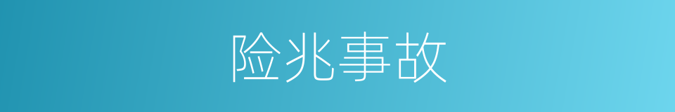 险兆事故的同义词