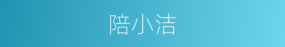 陪小洁的同义词