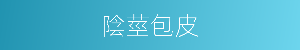 陰莖包皮的同義詞