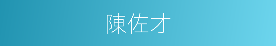 陳佐才的同義詞