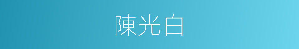 陳光白的同義詞