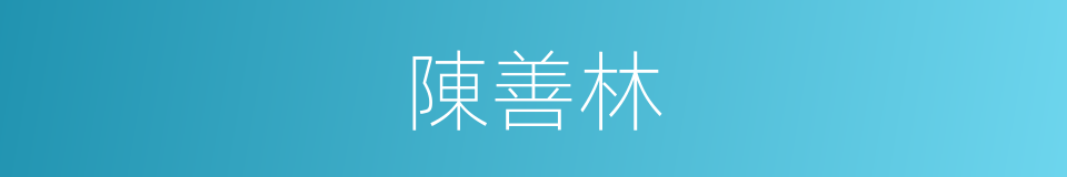 陳善林的同義詞