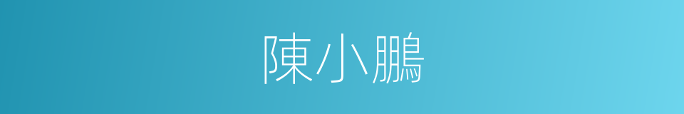 陳小鵬的同義詞