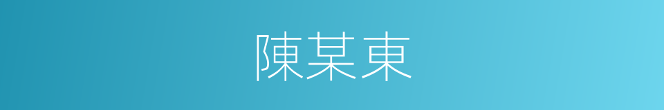 陳某東的同義詞