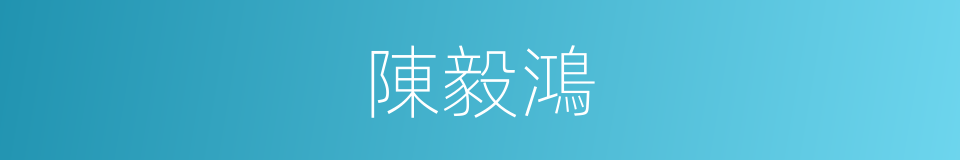 陳毅鴻的同義詞
