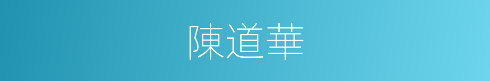 陳道華的同義詞