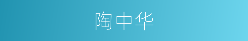 陶中华的同义词