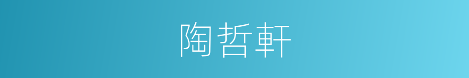 陶哲軒的同義詞