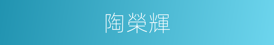 陶榮輝的同義詞