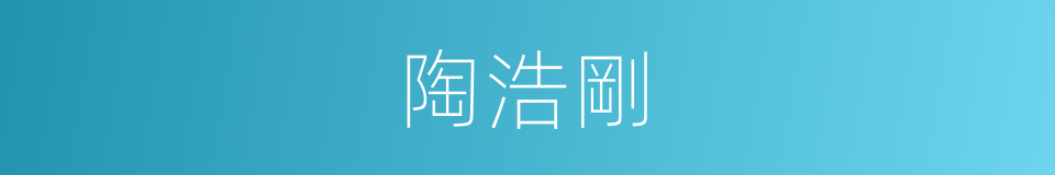 陶浩剛的同義詞