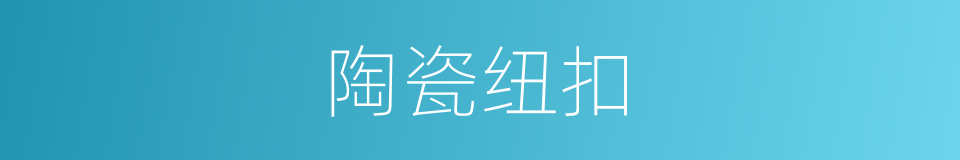 陶瓷纽扣的同义词