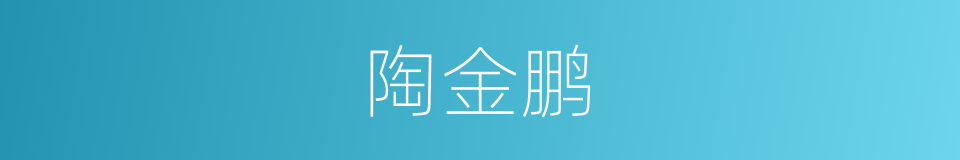 陶金鹏的同义词