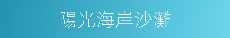 陽光海岸沙灘的同義詞