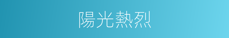 陽光熱烈的同義詞