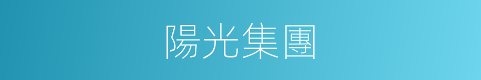 陽光集團的同義詞