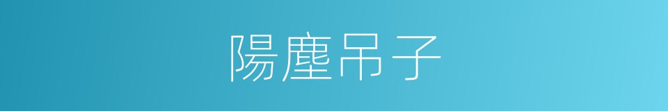 陽塵吊子的同義詞