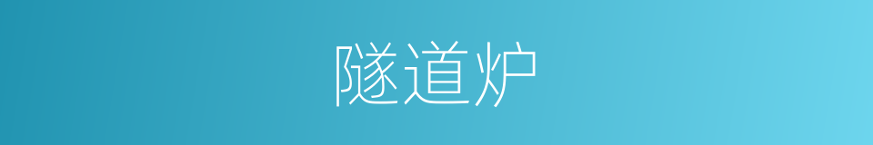 隧道炉的同义词