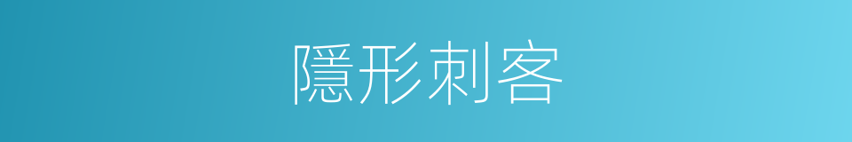 隱形刺客的意思