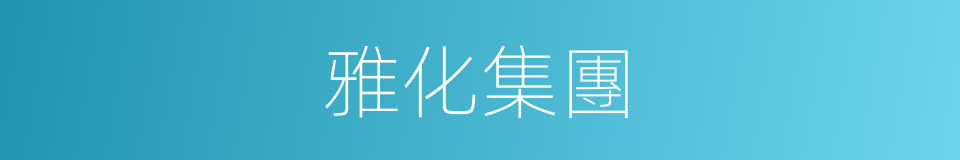 雅化集團的同義詞