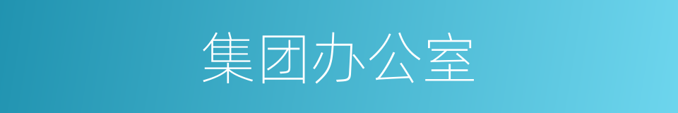 集团办公室的同义词