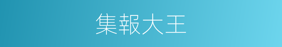 集報大王的意思