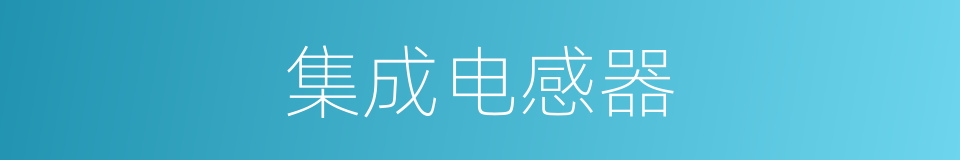 集成电感器的同义词