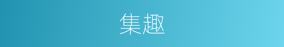 集趣的同义词