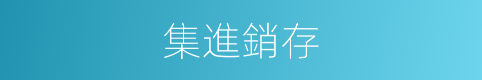 集進銷存的同義詞