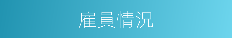 雇員情況的同義詞