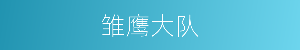 雏鹰大队的同义词
