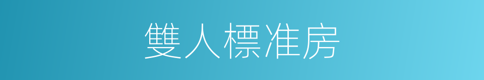 雙人標准房的同義詞
