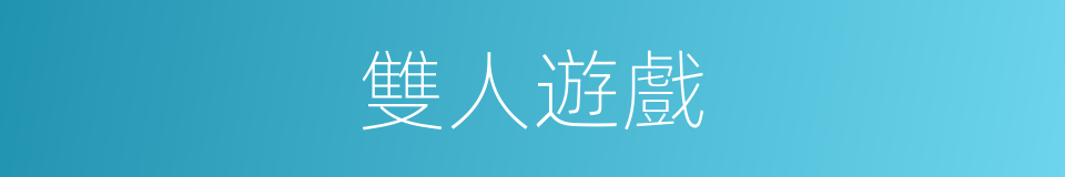 雙人遊戲的同義詞