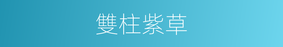 雙柱紫草的同義詞