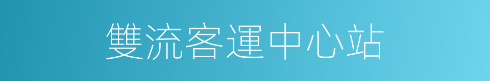 雙流客運中心站的同義詞