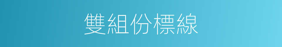 雙組份標線的同義詞