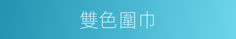 雙色圍巾的同義詞