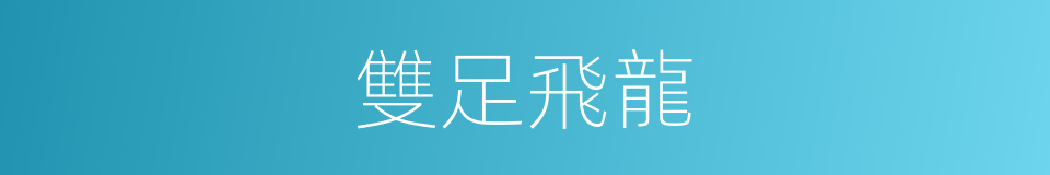 雙足飛龍的意思