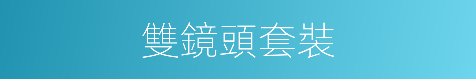 雙鏡頭套裝的同義詞