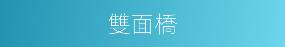 雙面橋的同義詞