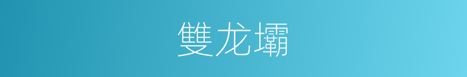 雙龙壩的同義詞