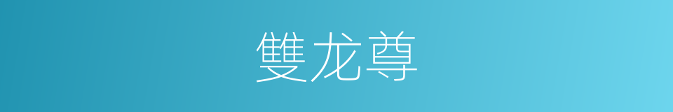雙龙尊的同義詞