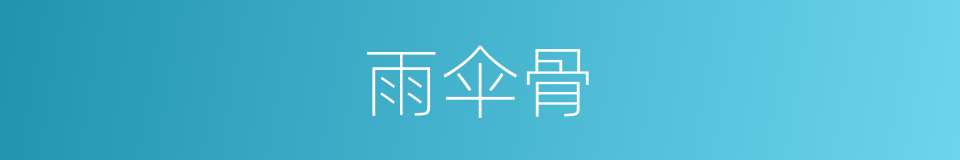 雨伞骨的同义词