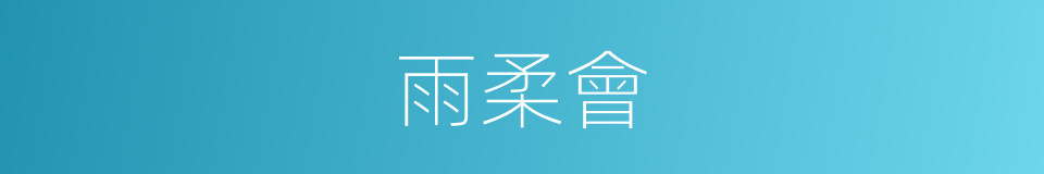 雨柔會的同義詞